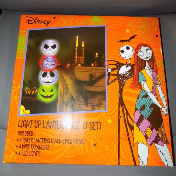 Disney Other - Nightmare before Christmas LED Light Up Lanterns Set of 4 Halloween Decor NEW
